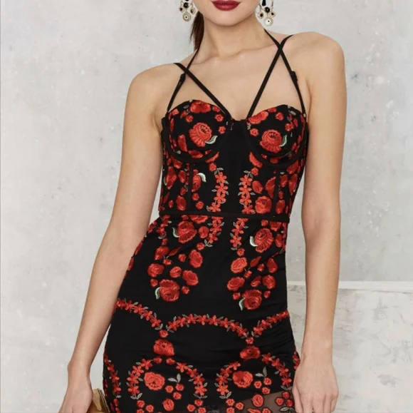 Nasty Gal | Dresses | Embroidered Rose Dress Xxs | Poshmark Nasty Gal | Dresses | Embroidered Rose Dress Xxs | Poshmark